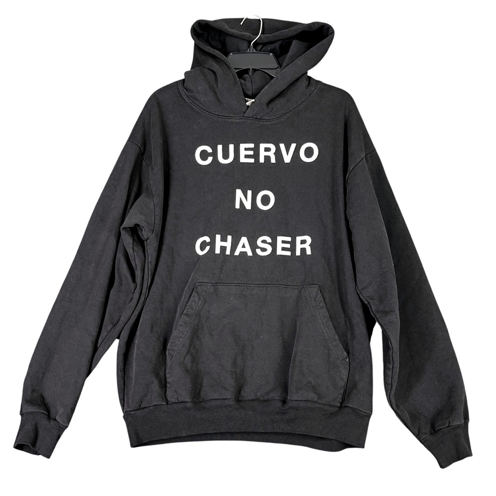 Los Angeles Apparel Cuervo No Chaser Hoodie Mens L Heavy Fleece Graphic Pullover
